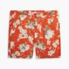 Imprimeu floral Șort de baie de 7″ Imprimeu floral Șort de baie de 7″
