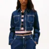 Jachetă cropped din blugi cu fermoar Tommy Jeans Jachetă cropped din blugi cu fermoar Tommy Jeans
