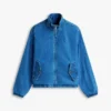 Jachetă cu fermoar Tommy Jeans din cambric Jachetă cu fermoar Tommy Jeans din cambric