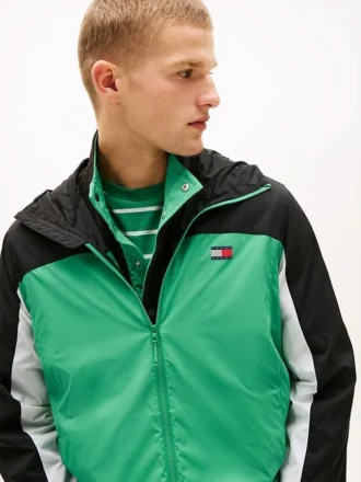 Jachetă cu glugă Tommy Jeans Ripstop