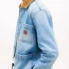 Jachetă de lucru din denim lejeră Jachetă de lucru din denim lejeră