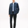 Jachetă de lucru din denim vopsită în bucată Jachetă de lucru din denim vopsită în bucată
