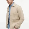Jachetă de lucru din denim vopsită în bucată Jachetă de lucru din denim vopsită în bucată