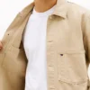 Jachetă de lucru din denim vopsită în bucată Jachetă de lucru din denim vopsită în bucată