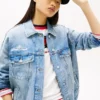 Jachetă din blugi cu aspect uzat Tommy Jeans Jachetă din blugi cu aspect uzat Tommy Jeans