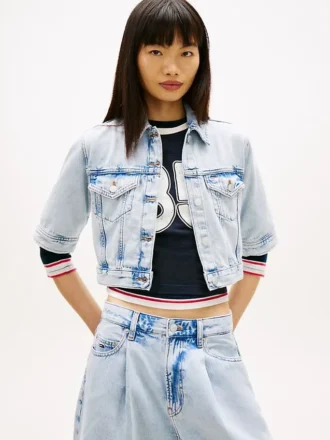 Jachetă din blugi cu mâneci scurte Tommy Jeans