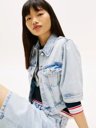 Jachetă din blugi cu mâneci scurte Tommy Jeans