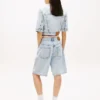 Jachetă din blugi cu mâneci scurte Tommy Jeans Jachetă din blugi cu mâneci scurte Tommy Jeans