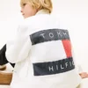 Jachetă din denim cu logo steag pentru copii Jachetă din denim cu logo steag pentru copii