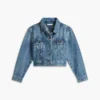 Jachetă din denim cu stele brodate pentru copii Jachetă din denim cu stele brodate pentru copii