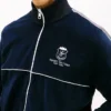 Jachetă sport din velur cu monogramă