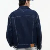 Jachetă Tommy Jeans din denim cu spălare închisă Jachetă Tommy Jeans din denim cu spălare închisă