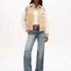 Jachetă Tommy Jeans din piele de căprioară Jachetă Tommy Jeans din piele de căprioară