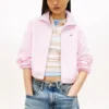 Jachetă Tommy Jeans impermeabilă cu fermoar Jachetă Tommy Jeans impermeabilă cu fermoar