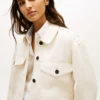 Jachetă utilitară oversized din twill Jachetă utilitară oversized din twill