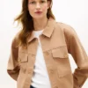 Jachetă utilitară oversized din twill Jachetă utilitară oversized din twill
