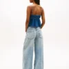 Maieu din cambric Tommy Jeans Blugi Maieu din cambric Tommy Jeans Blugi