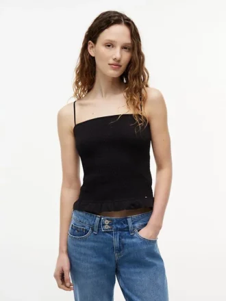 Maieu slim fit cu pliuri Tommy Jeans Blugi