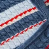 Maiou cu dungi și tricotaj în relief