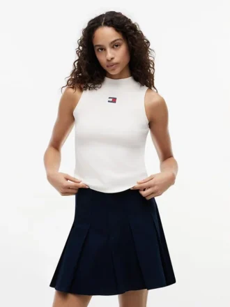 Maiou cu guler înalt și croială slim Tommy Jeans
