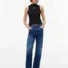 Maiou cu guler înalt și croială slim Tommy Jeans Maiou cu guler înalt și croială slim Tommy Jeans