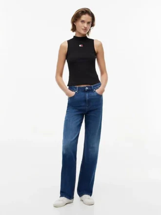 Maiou cu guler înalt și croială slim Tommy Jeans