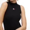 Maiou cu guler înalt și croială slim Tommy Jeans Maiou cu guler înalt și croială slim Tommy Jeans