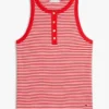 Maiou Henley cu dungi și nasturi aurii Maiou Henley cu dungi și nasturi aurii