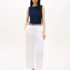 Maiou slim fit cu guler barcă din tricot rib Maiou slim fit cu guler barcă din tricot rib