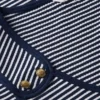 Maiou slim fit cu nasturi aurii în stil marin