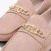 Mocasini din piele de căprioară cu lanț