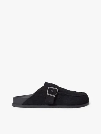 Mocasini fără călcâi din piele de căprioară Tommy Jeans Mocasini fără călcâi din piele de căprioară Tommy Jeans