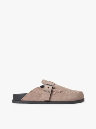 Mocasini fără călcâi din piele de căprioară Tommy Jeans Mocasini fără călcâi din piele de căprioară Tommy Jeans