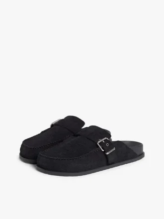 Mocasini fără călcâi din piele de căprioară Tommy Jeans Mocasini fără călcâi din piele de căprioară Tommy Jeans