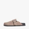 Mocasini fără călcâi din piele de căprioară Tommy Jeans Mocasini fără călcâi din piele de căprioară Tommy Jeans