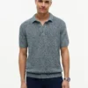 New York Label Polo relaxat cu efect melanj