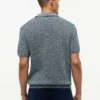 New York Label Polo relaxat cu efect melanj