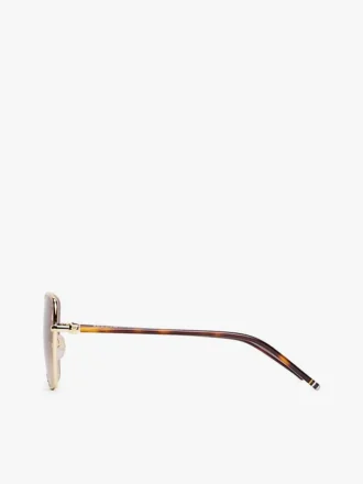 Ochelari de soare cu ramă metalică în formă de fluture