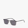 Ochelari de soare cu ramă pătrată din metal Ochelari de soare cu ramă pătrată din metal