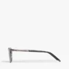 Ochelari de soare cu ramă pătrată din metal Ochelari de soare cu ramă pătrată din metal