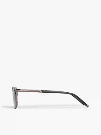 Ochelari de soare cu ramă pătrată din metal
