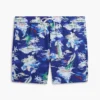 Șort de baie cu imprimeu surf, 7″ Șort de baie cu imprimeu surf, 7″