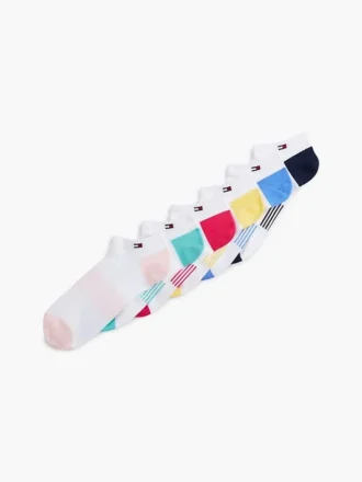 Șosete sport multicolore până la gleznă, pachet de 6 Șosete sport multicolore până la gleznă, pachet de 6