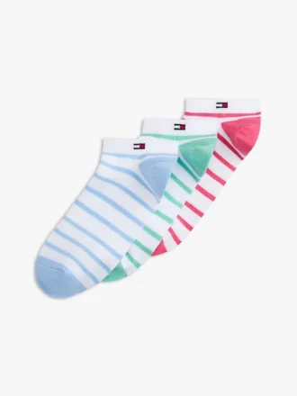 Pachet de 3 perechi de Șosete scurte Stripe Sport