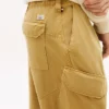 Pantaloni cargo drepți vopsiți în întregime Pantaloni cargo drepți vopsiți în întregime