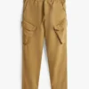 Pantaloni cargo drepți vopsiți în întregime Pantaloni cargo drepți vopsiți în întregime