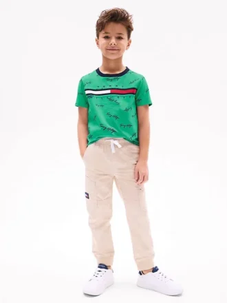 Pantaloni cargo elastici per copii