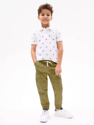 Pantaloni cargo elastici per copii