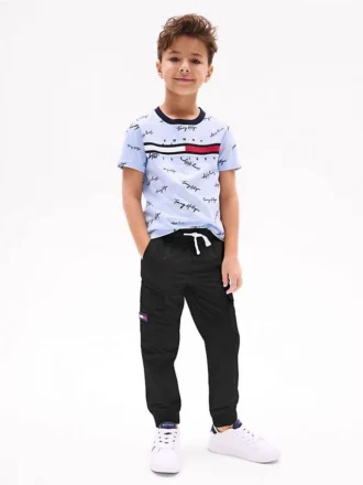 Pantaloni cargo elastici per copii