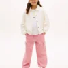 Pantaloni cargo jogger din bumbac elastic pentru copii Pantaloni cargo jogger din bumbac elastic pentru copii